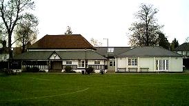 Picture of the Sports Field and Club. Click to Enter.